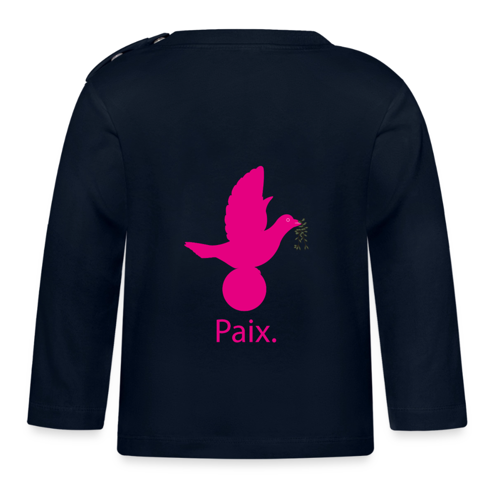 T-shirt manches longues Bébé anniversaire 1an - Lusoquot - marine