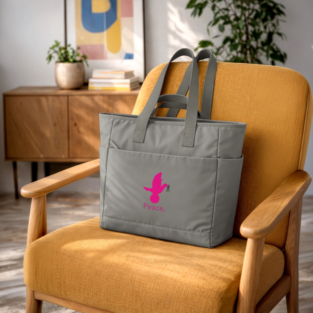 Sac matelassé déperlant Peace rose - Lusoquot - gris