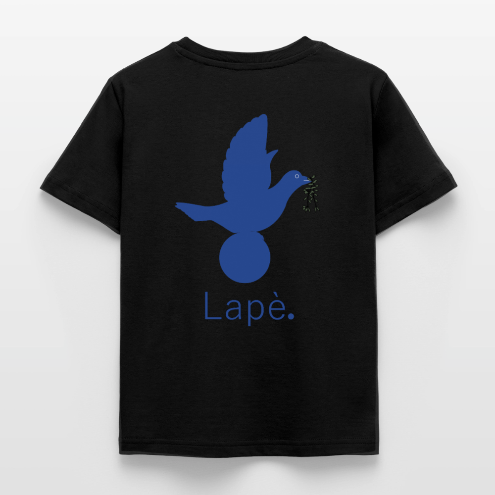 T-shirt Enfant anniversaire Lapè bleu - Lusoquot - noir
