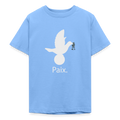 T-shirt Ado  Paix blanc - Lusoquot - bleu ciel