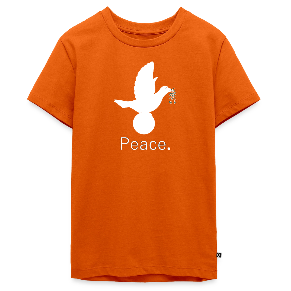T-shirt Premium Ado Peace blanc Lusoquot - orange 