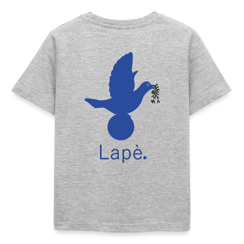 T-shirt Enfant anniversaire 2 ans Lapè bleu - Lusoquot - gris chiné