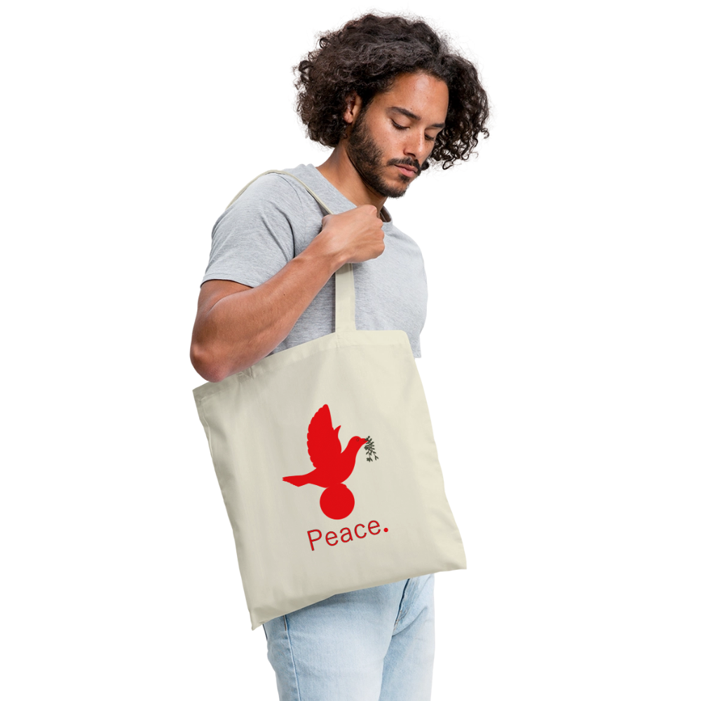 Tote Bag Peace rouge - Lusoquot - nature
