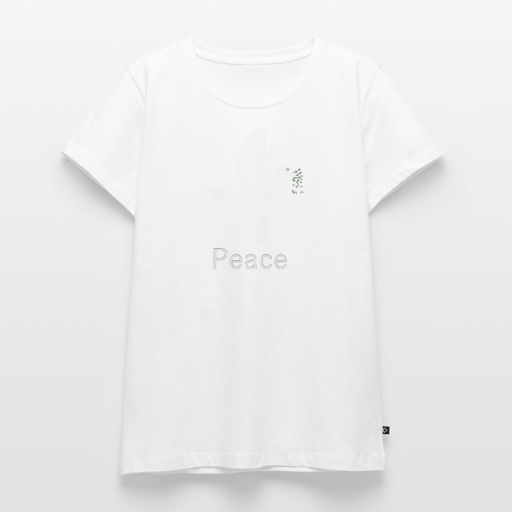 T-shirt Premium Femme Peace blanc - Lusoquot - blanc