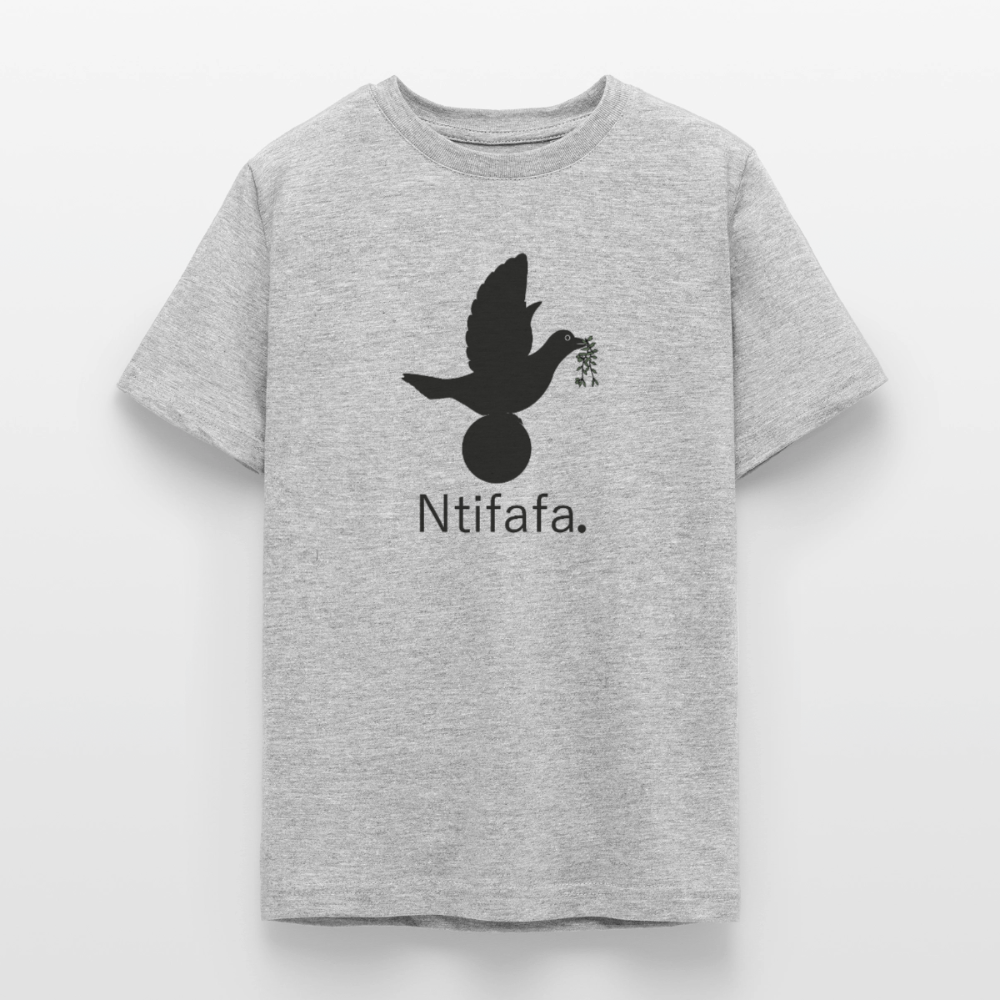 T-shirt Ado Ntifafa noir - Lusoquot - gris chiné