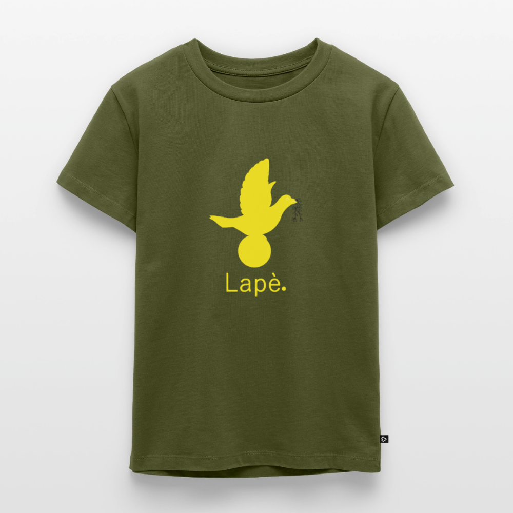 T-shirt Premium Enfant Lapè jaune - Lusoquot - kaki