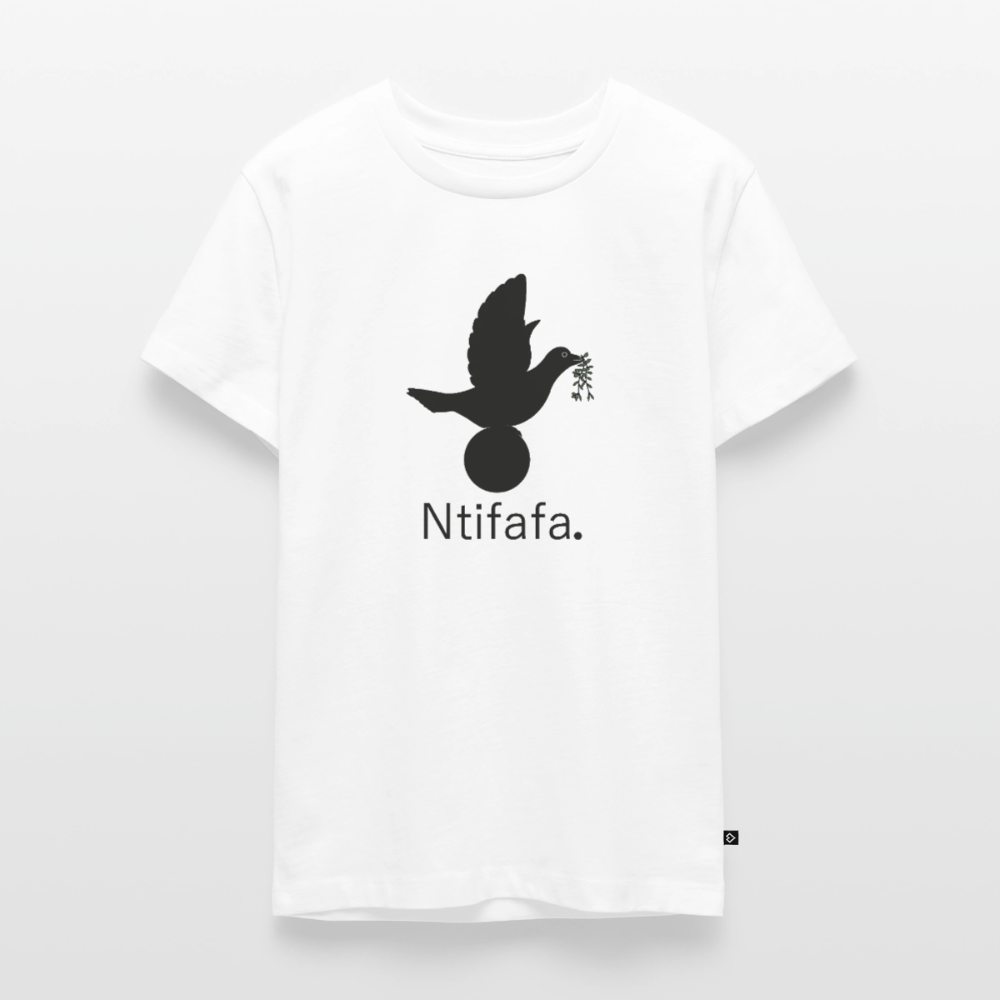 T-shirt Premium Ado Ntifafa noir - Lusoquot - blanc