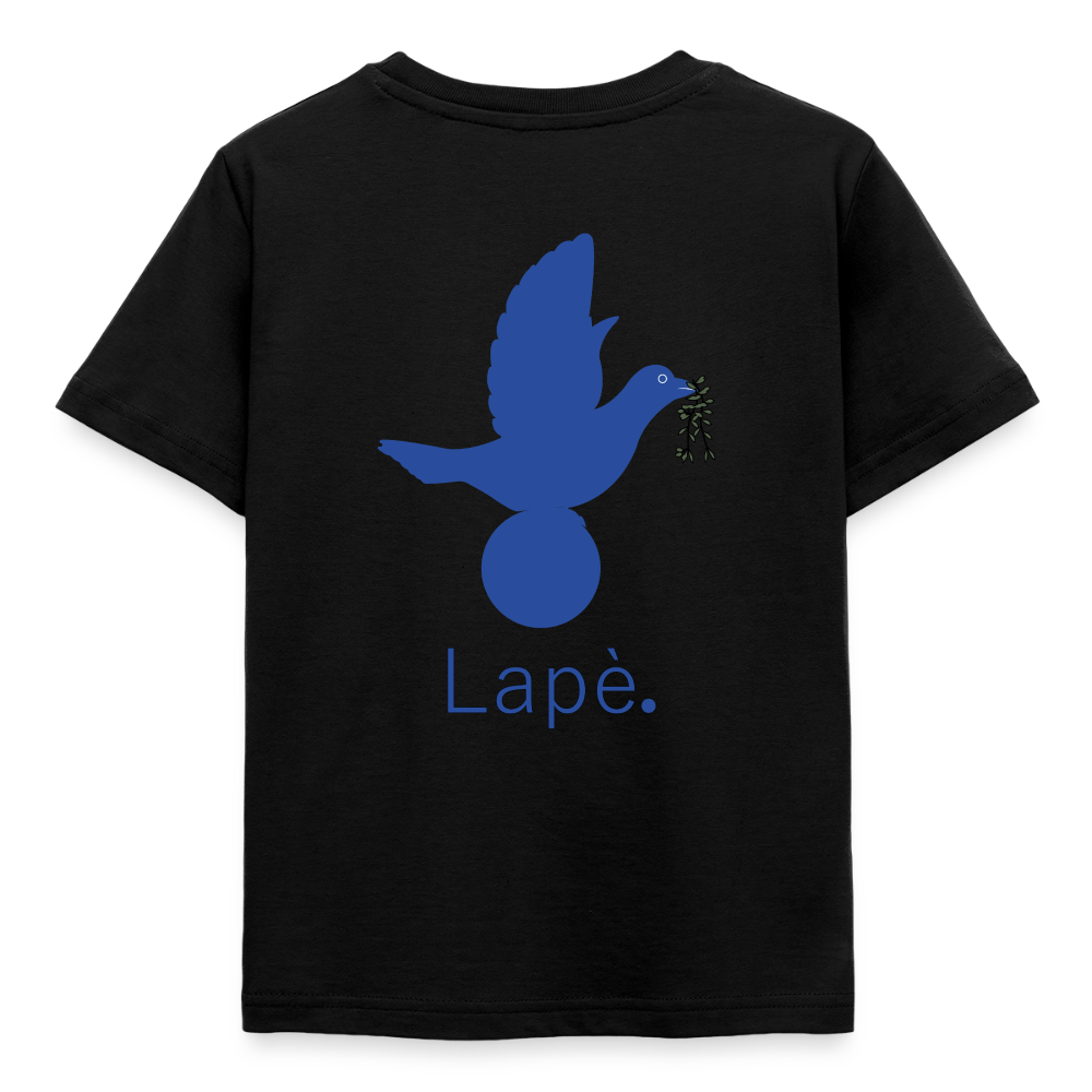 T-shirt Enfant anniversaire 2 ans Lapè bleu - Lusoquot - noir