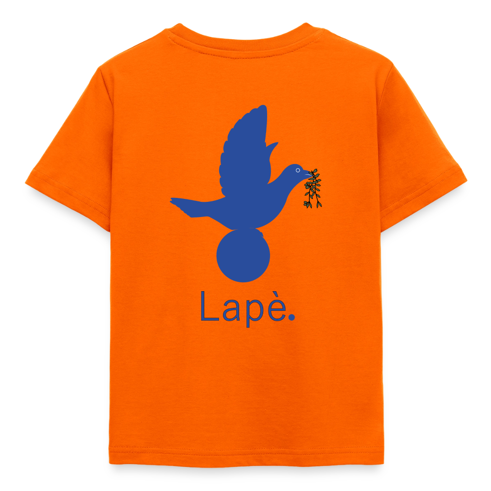 T-shirt Enfant anniversaire 2 ans Lapè bleu - Lusoquot - orange