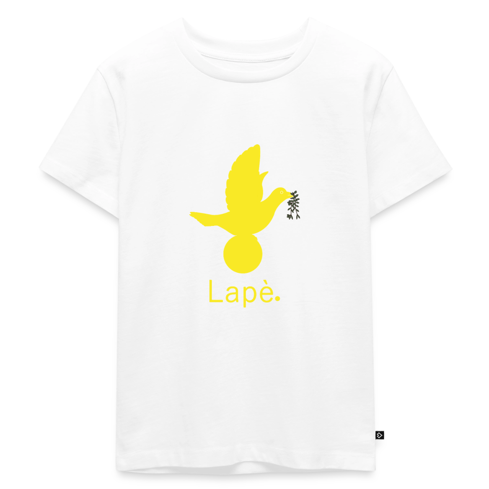 T-shirt Premium Enfant Lapè jaune - Lusoquot - blanc