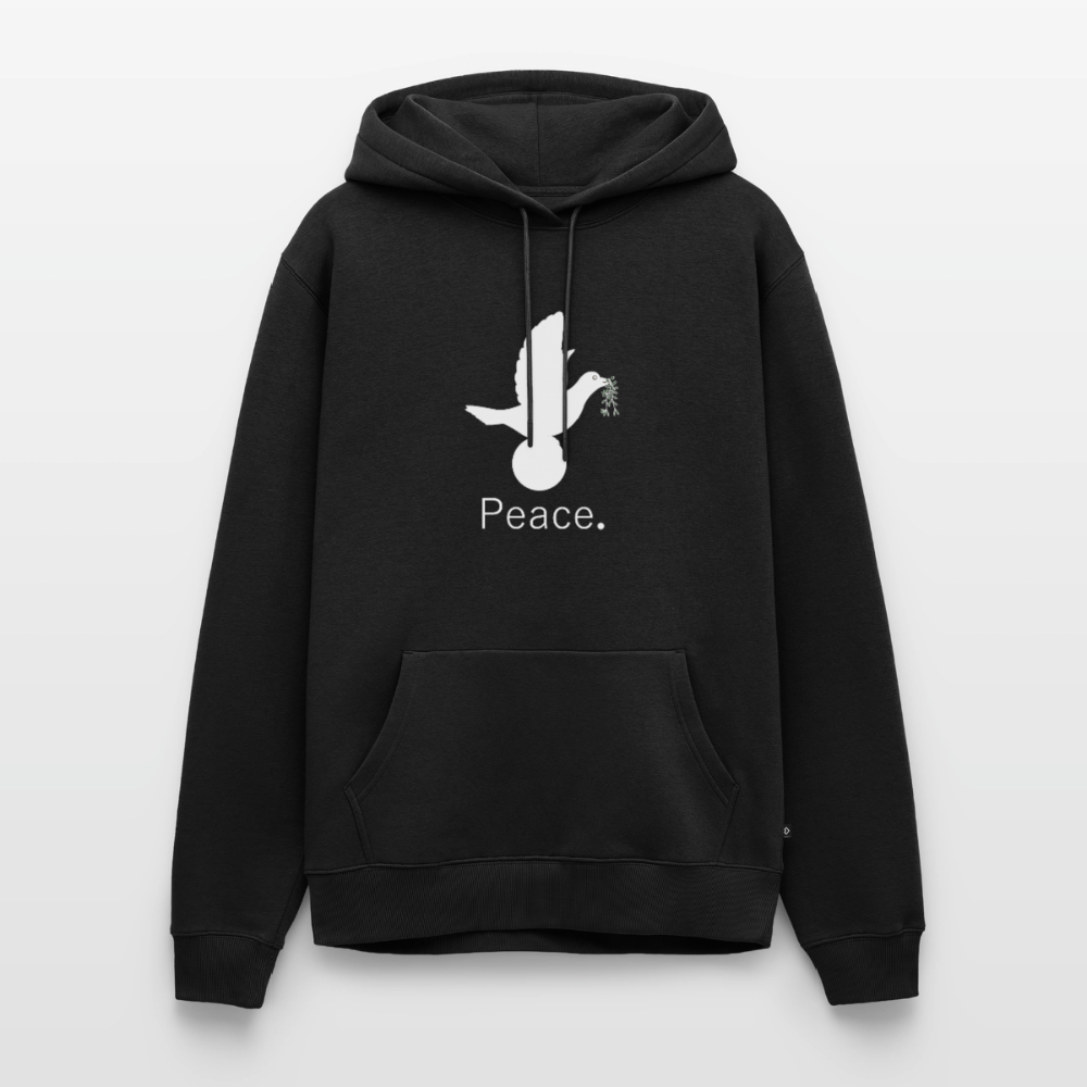 Sweat-shirt à capuche Premium pour hommes peace blanc - Lusoquot - noir
