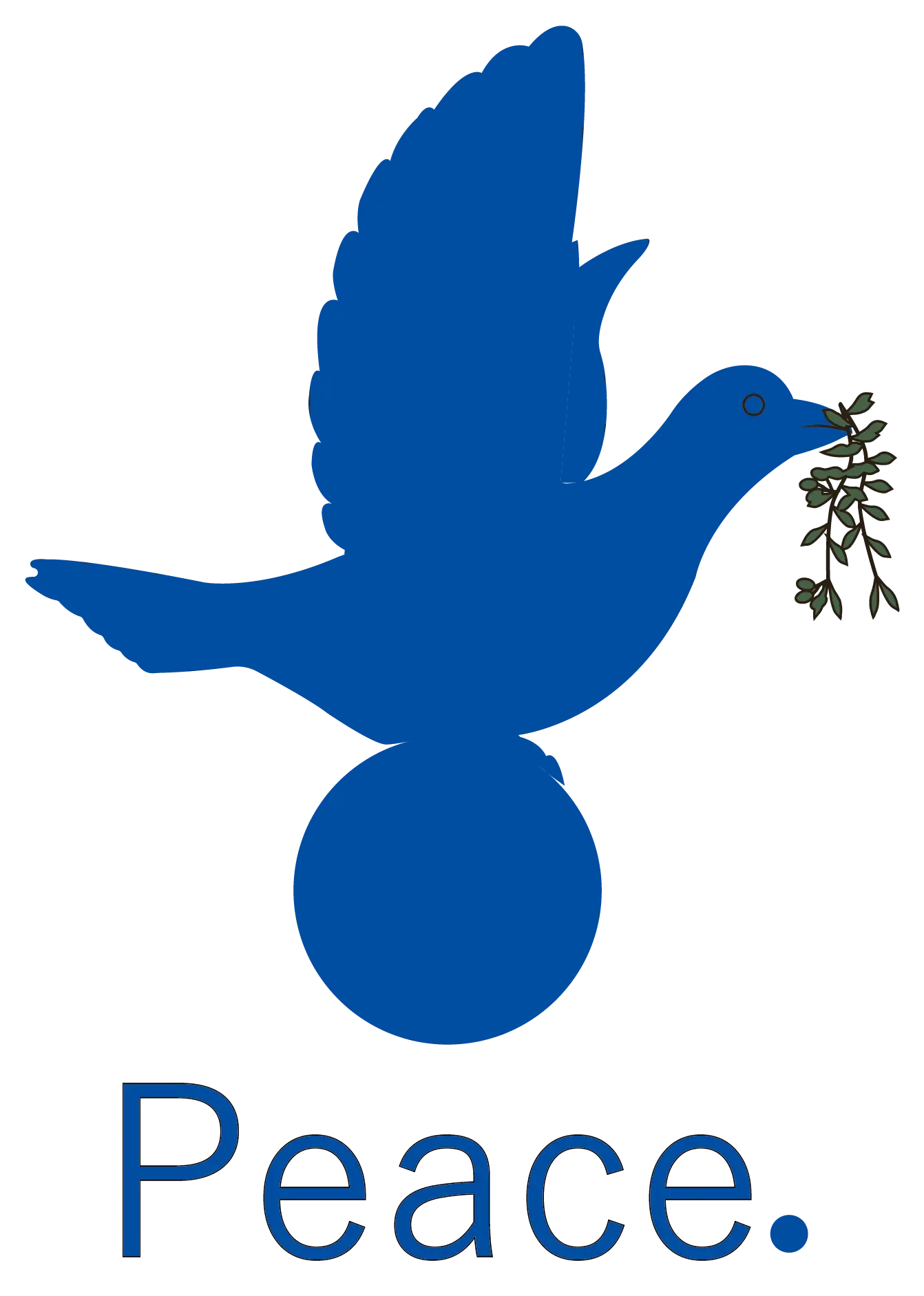 Colombe Peace Bleue LUSOQUOT