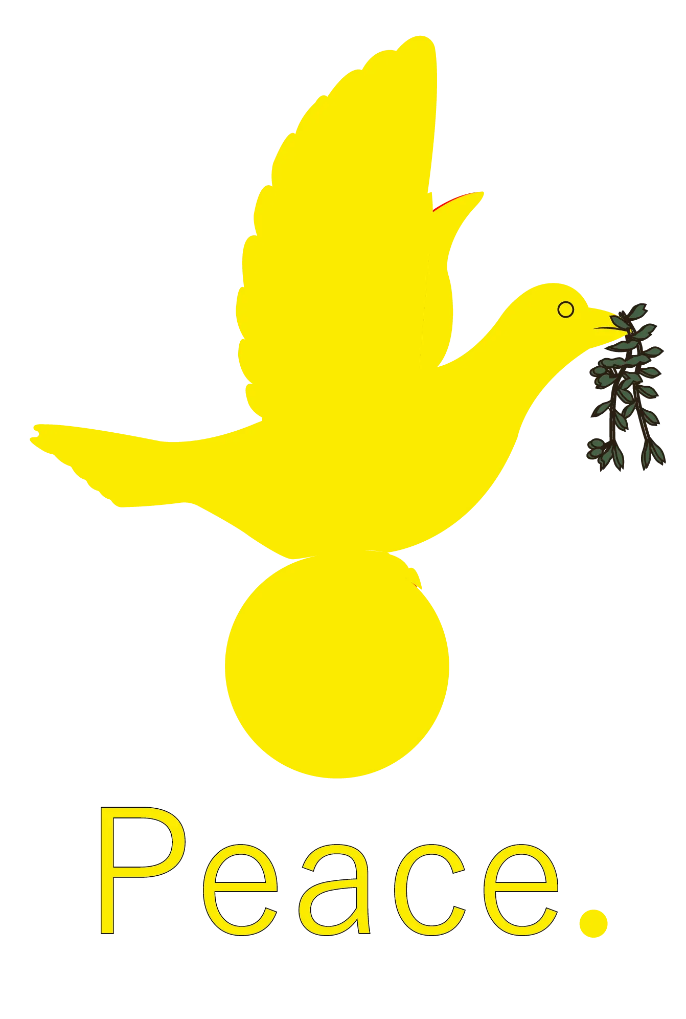 Colombe Peace Jaune LUSOQUOT